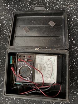 Vintage Micronta Range Doubler Analog Multimeter 43 Ranges w/ Hard Carrying Case