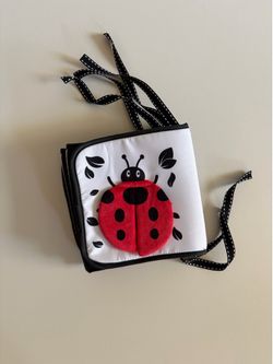 High Contrast Black & White Soft Baby Book with Mirror