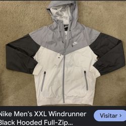 Nike Sportswear Windrunner Windbreaker Zipup Jacket White/Grey