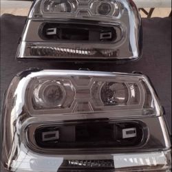 02-09 Chevrolet Trailblazer Smoked Headlights 