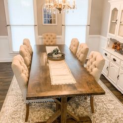 Custom Designed Farmhouse Dining Tables. 