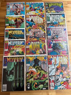 Wolverine Comic Book Lot! 15 issues! Sabertooth! Gambit! 90s Marvel!