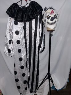 Killer Clown Halloween Costume with Mask