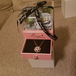 A beautiful gift for Mother's Day 
A.necklace  with 100 words, I love you