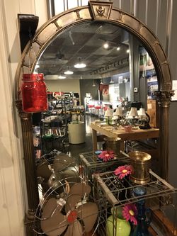 Brown and Gold antiquated Estate mirror