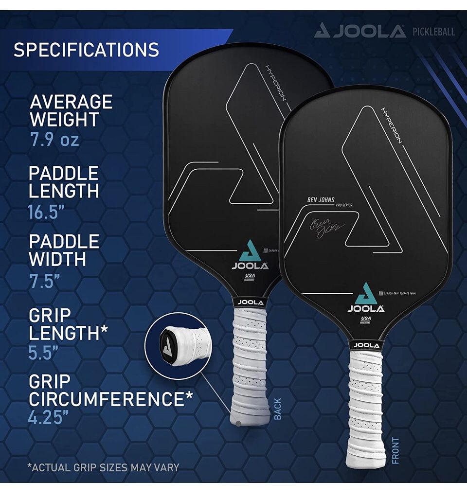 Joola Ben Johns Hyperion CGS 16mm Pickleball Paddle