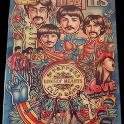 The Beatles Sgt. Peppers Lonely Hearts Club Band Metal Poster Print 