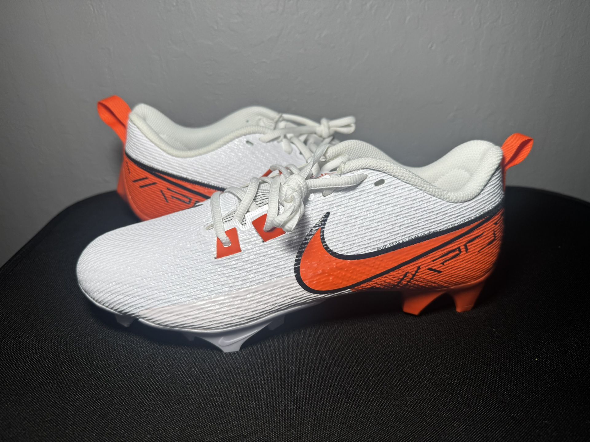 Nike Vapor Edge Speed 360 2 football cleats size 10 NEW White / Brilliant Orange”