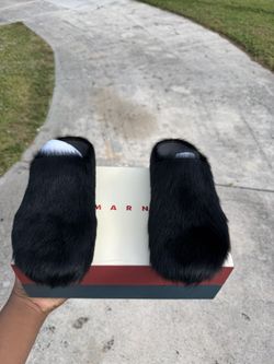 Black Marni Slides 