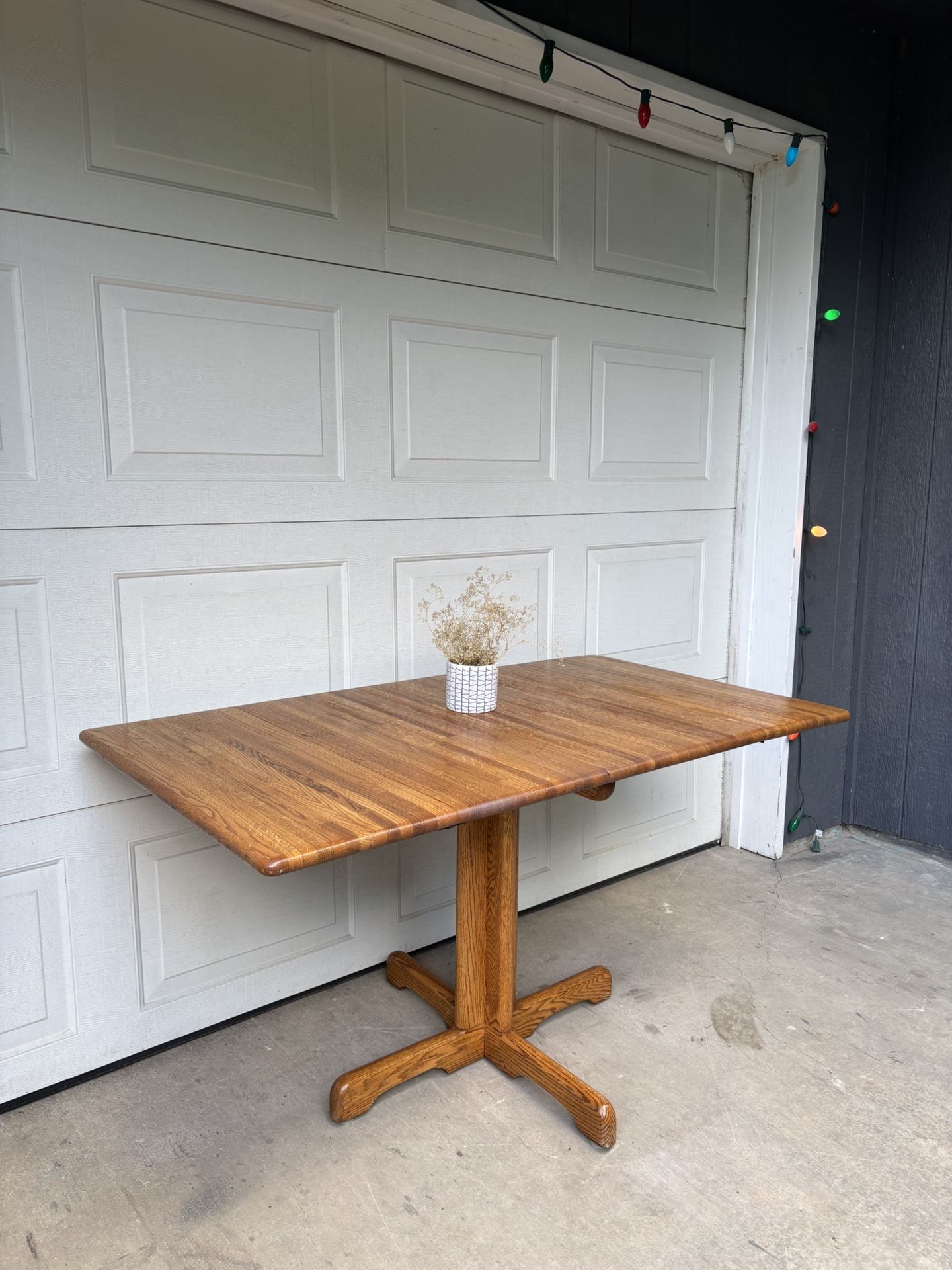 MCM Danish Style Butcher Block Dropleaf Dining Table •FREE DELIVERY•