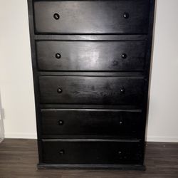 57 L x 36 W Sturdy Black Dresser $200