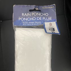 CLEAR RAIN PONCHO