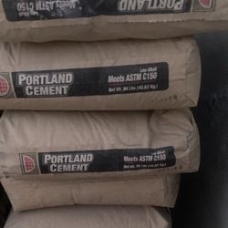 Cemento Portland En $15 Cada Uno Y One Coat Fibra En $13 Cada Uno 