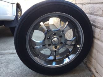 20" Boss Chrome Wheels Rims with tires