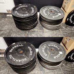 STANDARD BARBELL 45LB OLYMPIC PLATES WEIGHTS PLATE SET $89 A PAIR

