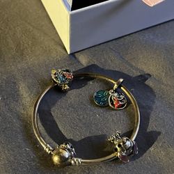 Pandora Stitch Bracelet With Charms