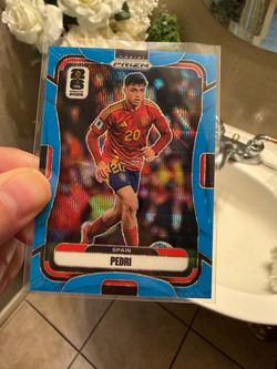 Pedri Panini Prizm Blue Wave
