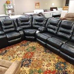 Reclining Sectional In Stock For Immediate Delivery 