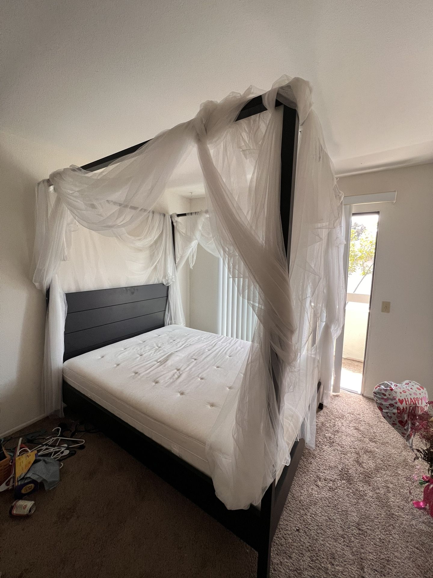 Ikea Bed Frame And Mattress Queen Size Yttervag Hesstun