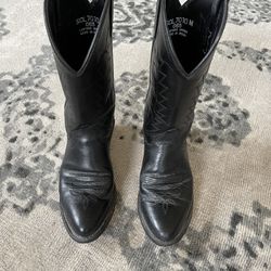 Black Cowboy Boots Size Women’s 6.5