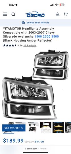 03 To 07 Silverado Headlights
