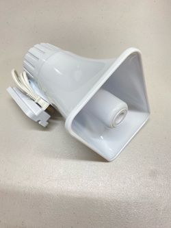 White Alarm Speaker with Mounting Bracket (BIN2)