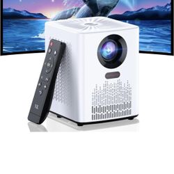 Projector with WiFi and Bluetooth, 5G WiFi 4K HD 20000L Portable Movie Projector with Mini Tripod, Outdoor Projector Home Video Smart Projectors Compa