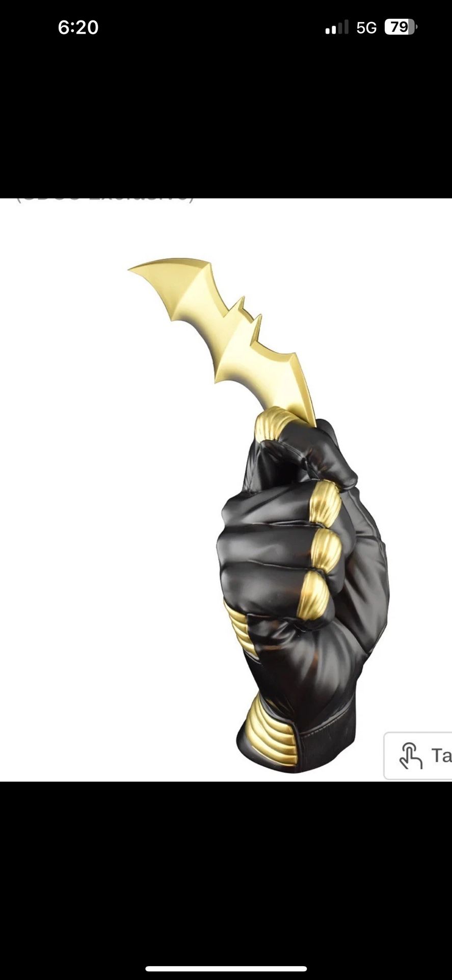 Batman Batarang black And Gold