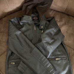 Boys Faux Leather Jacket