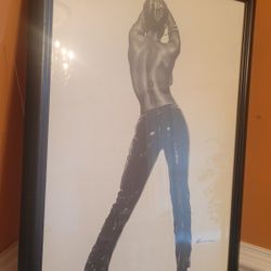 Large Framed Print Art Piece 