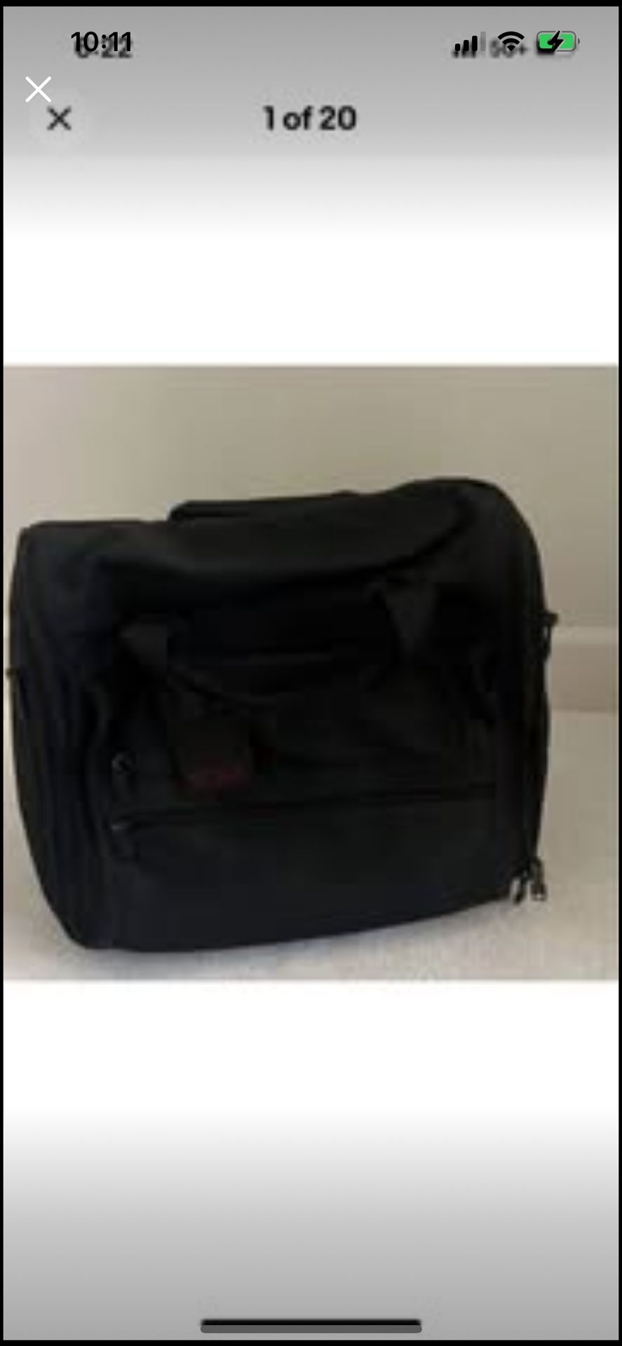1990s TUMI 2221D3 Roll-a-Way Brief Bag Tote Carry On 2 Wheels Pop Up Handle