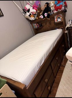 Kids Bed Frame with 6 Storage Drawers – $300