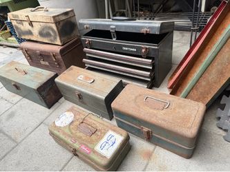 Vintage tool boxes