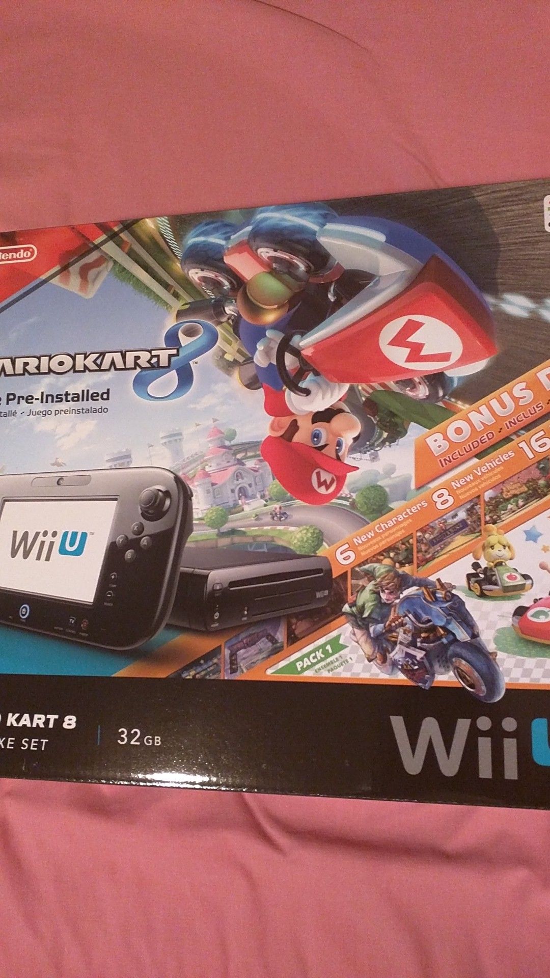 *BRAND NEW!* Nintendo Wii U Deluxe console Mario Kart 8 bundle with Zelda Breath of the Wild