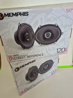 MEMPHIS 2 PAIRS 5×7 2 WAY 120 WATTS PEAK POWER CAR SPEAKER