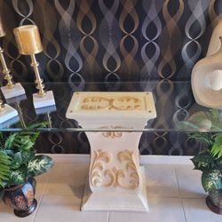 Glass Entry Or Bar Table 