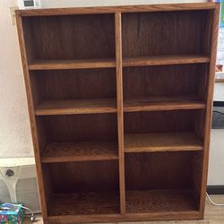 Nice wood bookshelf.  Good shape