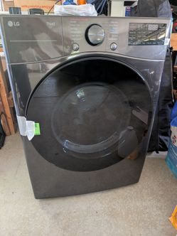 LG ThinQ ELECTRIC Dryer with TurboSteam and Built-In Intelligence DLEX4080B