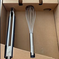 Made In Whisk And Tongs New In Box  (original)