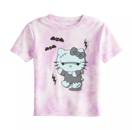 Hello Kitty Girls Frankenstein Shirt Size Large 10/12