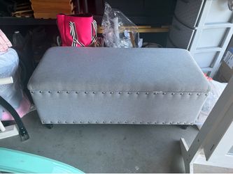 Cute Grey Ottoman