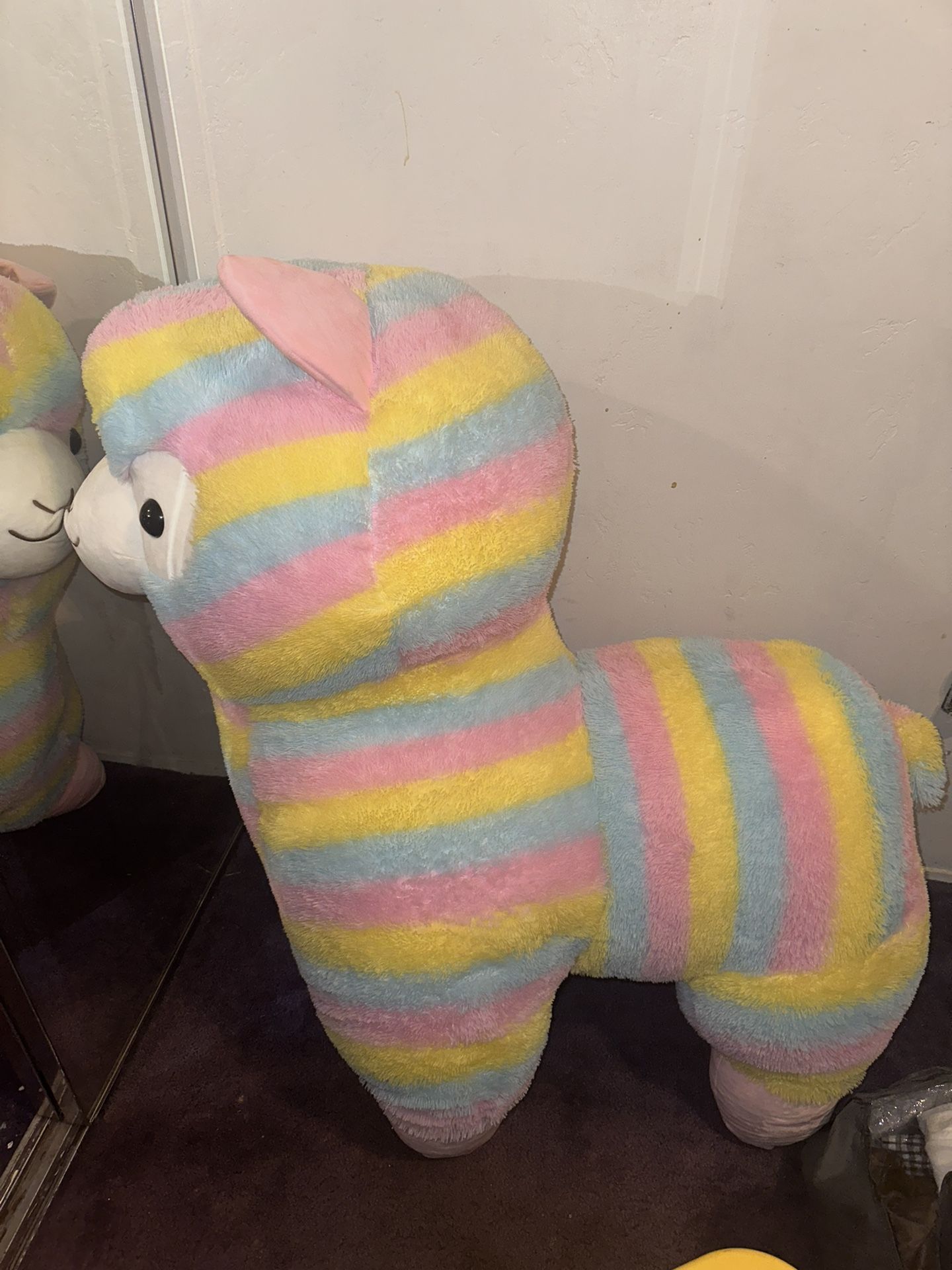 Giant rainbow best sale llama stuffed animal