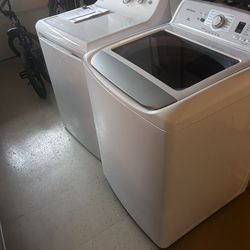 2025 Washer & Gas Dryer Set – Insignia Washer + GE Gas Dryer – Clean & Ready