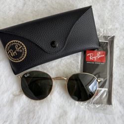 Ray-Ban Icons 50mm Round Metal Sunglasses