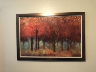 Framed painting