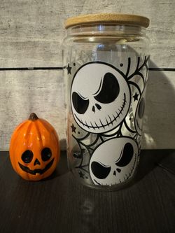 The Nightmare Before Christmas 16 Ounce Glass Cup