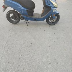 Blue 60cc Scooter