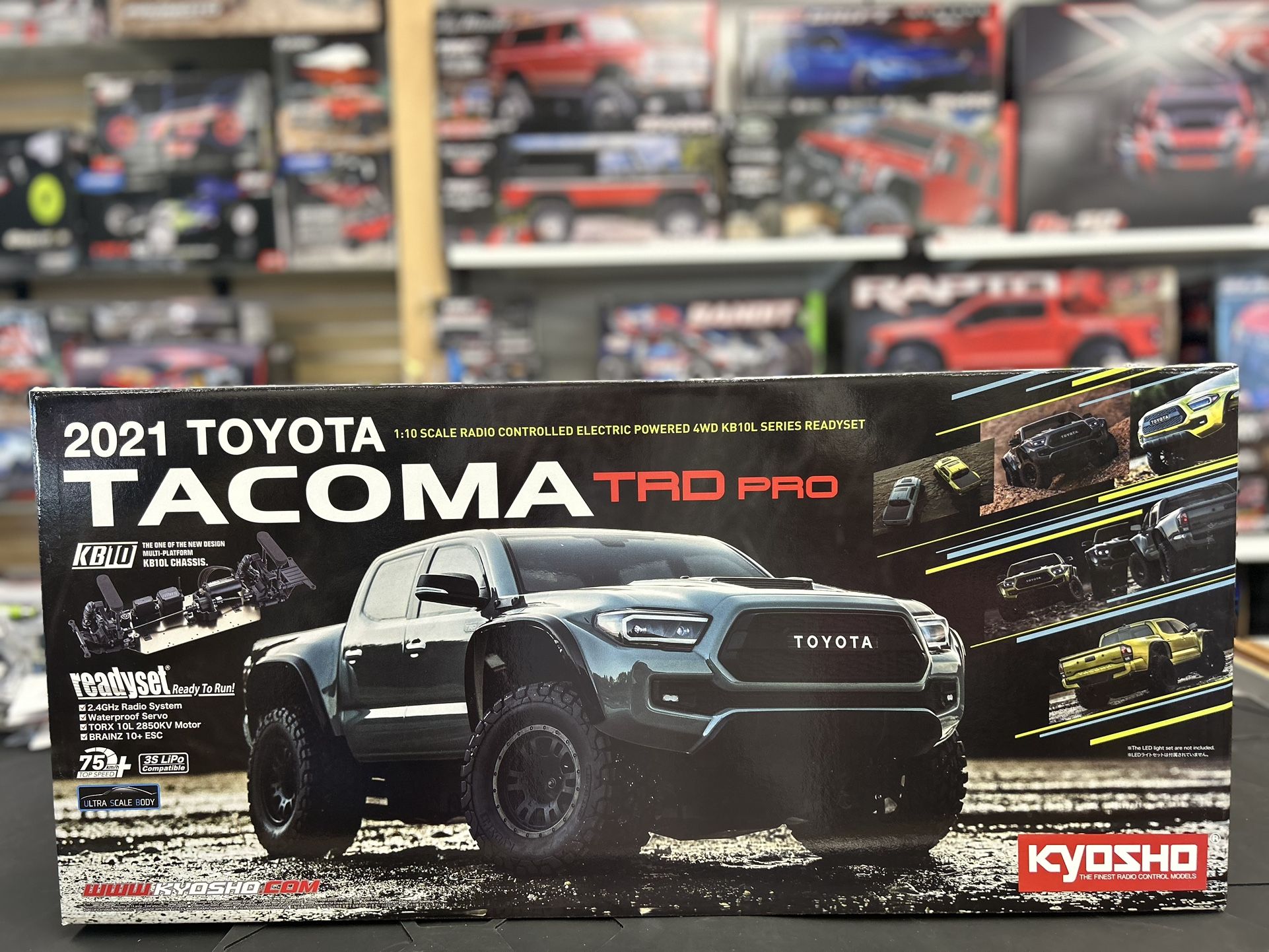 Kyosho 2021 Toyota Tacoma TRD PRO 1/10 RC Truck.