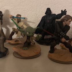 Disney Infinity Star Wars 3.0 Figures + Game Base – $25
