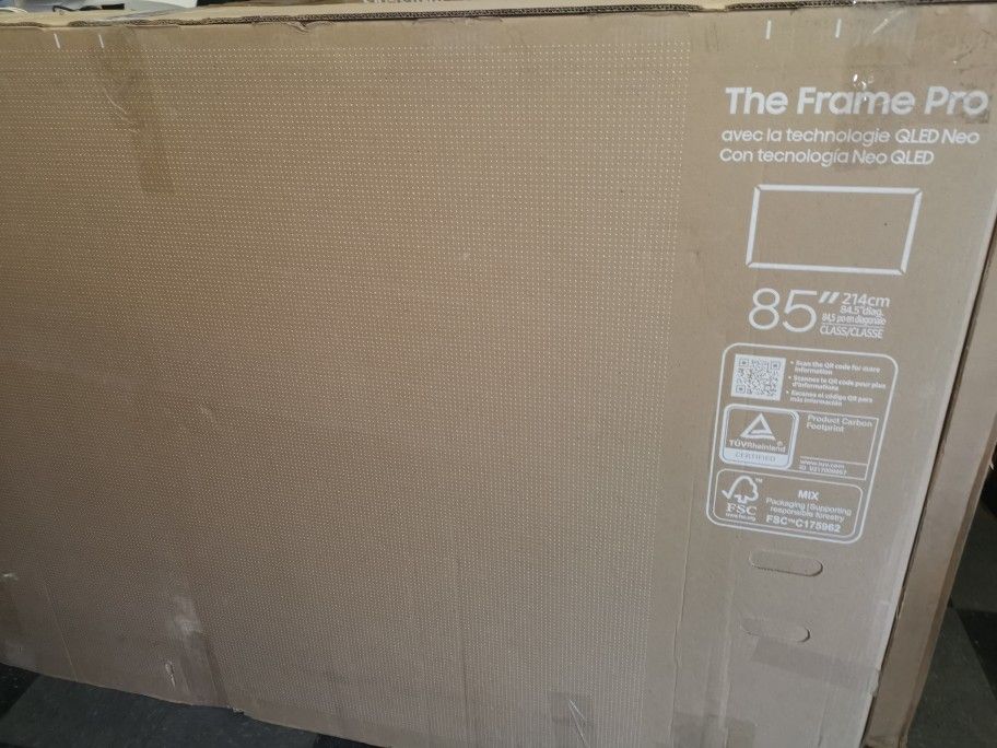 SAMSUNG 85"INCH QLED 4K THE FRAME TV LS03D PRO LS03F 
